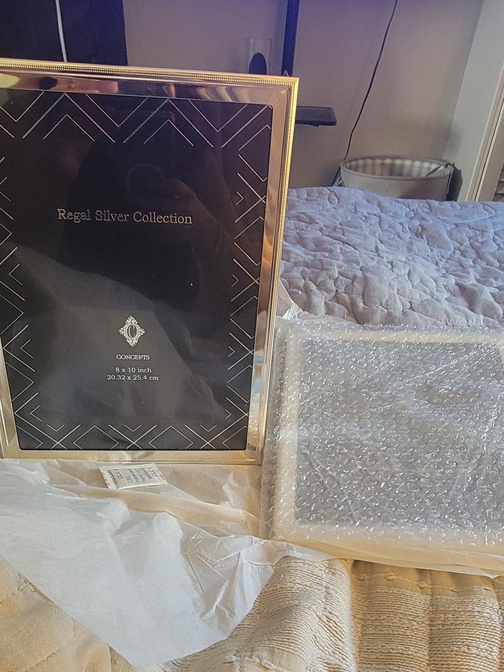 Set of 2 Concepts Regal Silver Collection 8x10 Picture Frames New